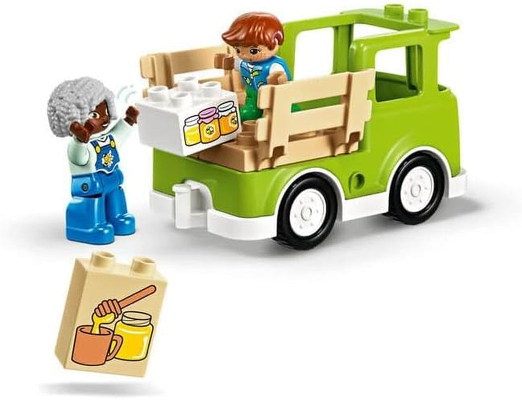 LEGO DUPLO Town Apicultura y colmenas, juguete educativo para niños pequeños con 2 figuras y un camión móvil, set de construcción y reconstrucción, juguete para niños pequeños a partir de 2 años 10419 Juegos de construcción Besuche den LEGO-Store