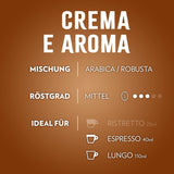 Lavazza Crema E Aroma, sabor cremoso y aromático, Röstung medio, 18 pastillas