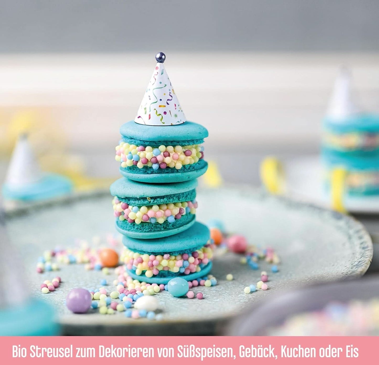 DECOCINO Perlas Sprinkle Orgánicas - 60 gramos - Sprinkles de dextrosa orgánica Sprinkles Naty Shop