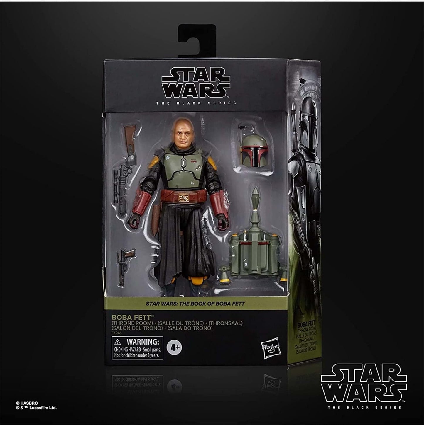 Star Wars Hasbro Black Series Boba Fett (Sala del Trono): Figura coleccionable El libro de Boba Fett, para niños mayores de 4 años, multicolor, figuras de acción de 15 cm de altura Naty Shop
