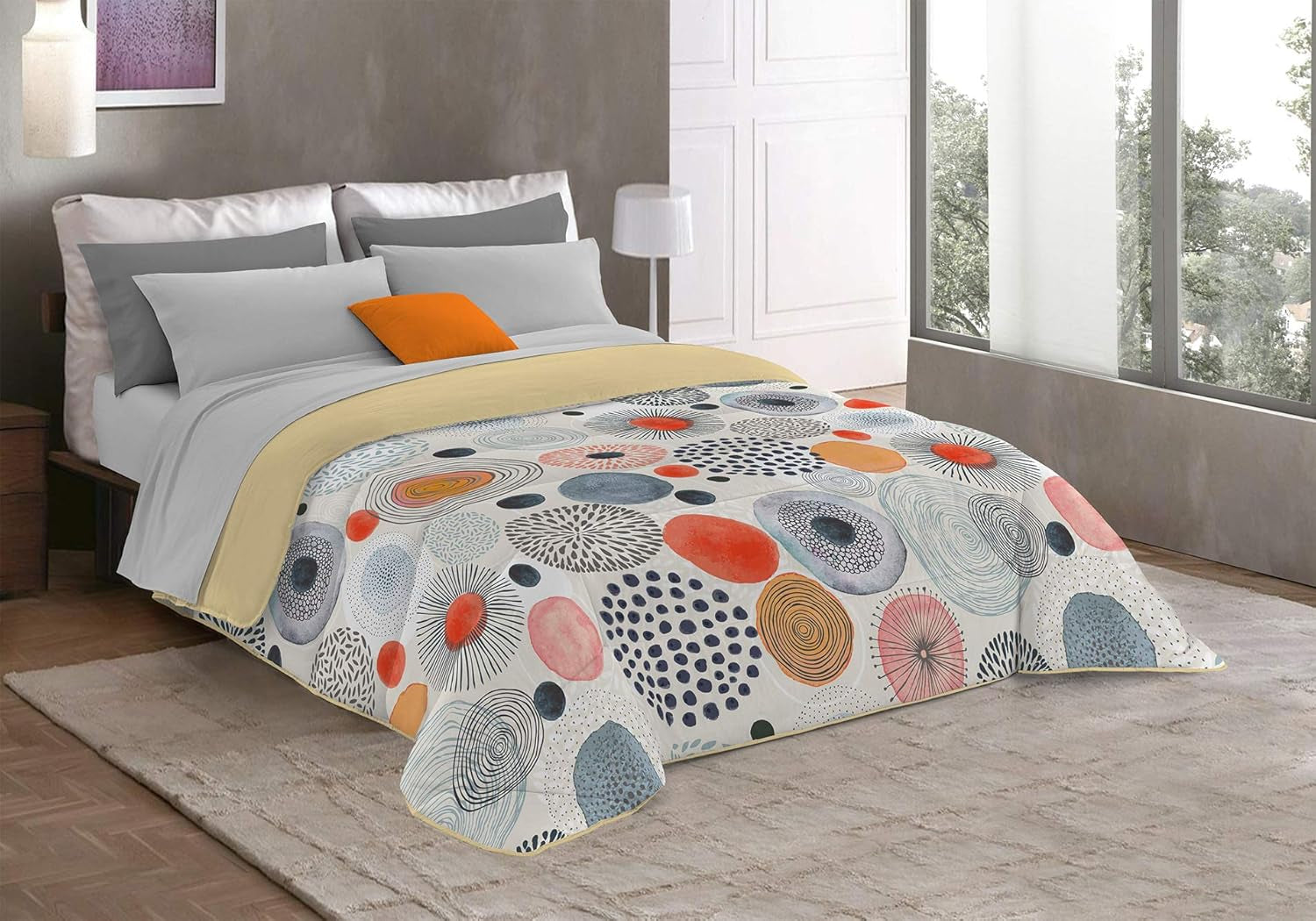 Fantasy T-Fa-Hypnotic-1P Edredón de Invierno, Microfibra, Hypnotic, 170X260Cm Edredones y colchas Naty Shop Acquerello 170X260 Cm