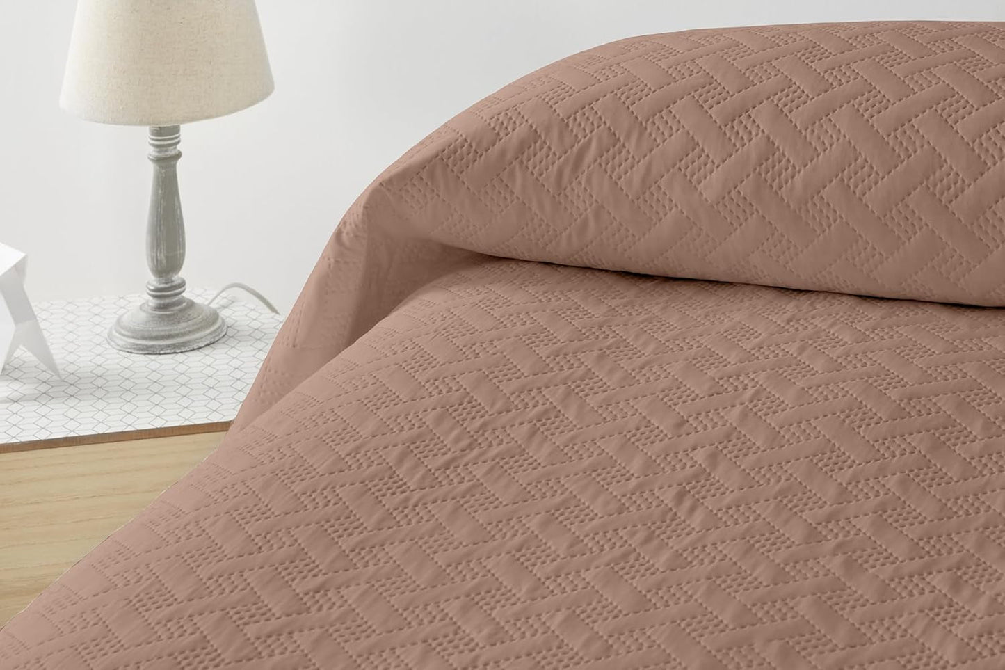 LISO - Colcha De 105 Cm - Colcha Cama Bouti - Primavera Y Verano - 200X260 Cm - Camas Y Mantas Rosa Besuche den Degrees home-Store Cama Marrón 150 Cm