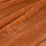 TOM TAILOR Manta Wellsoft, 150X200 Cm, 100% Poliester/ Wellsoft, logo bordado, MANTA WELLSOFT Naranja (Coral Cálido) Mantas y edredones Naty Shop