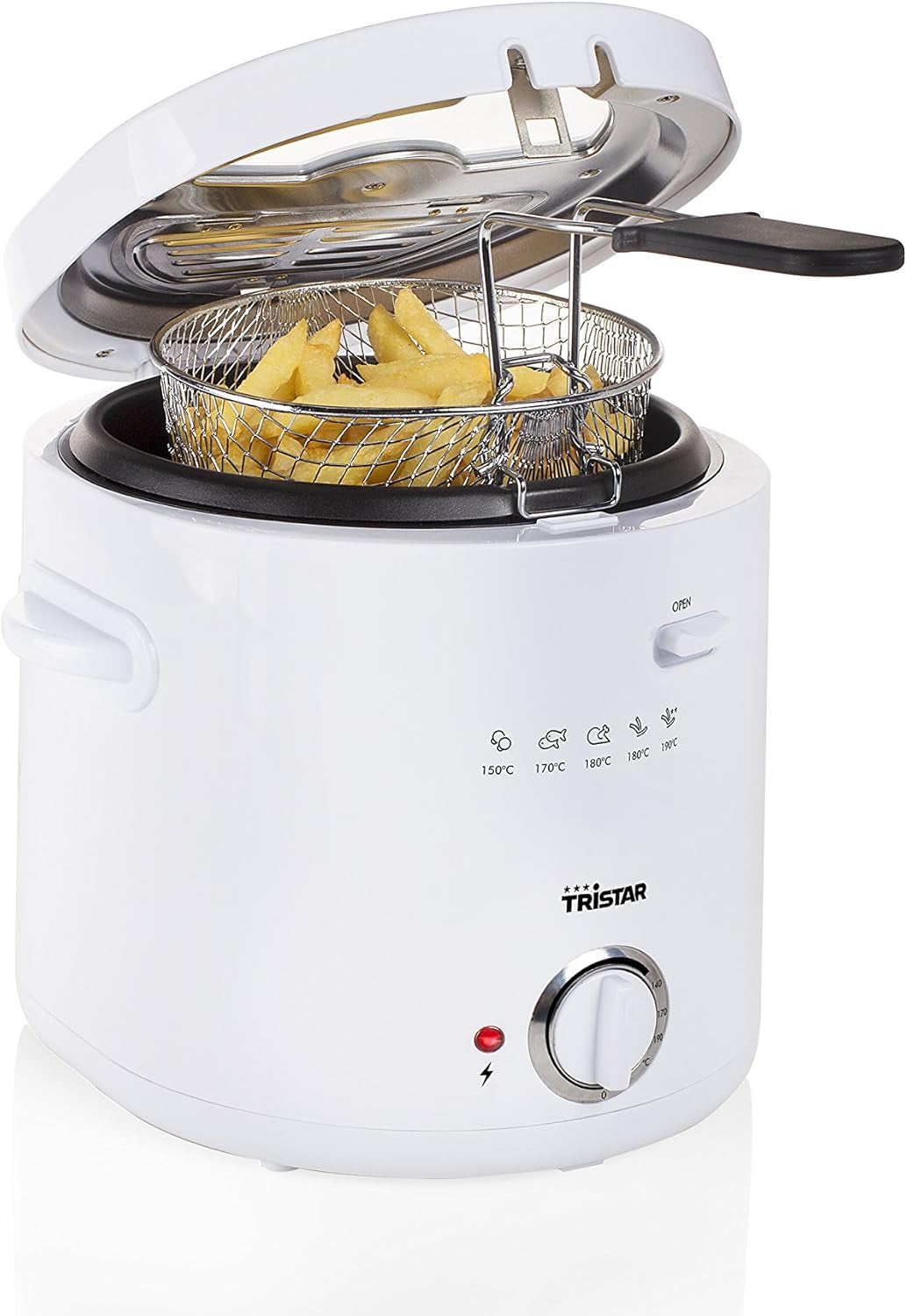 Freidora Tristar FR-6941 - termostato, 1,5 L, 1000 W, blanca Electrodomésticos Naty Shop Default Title