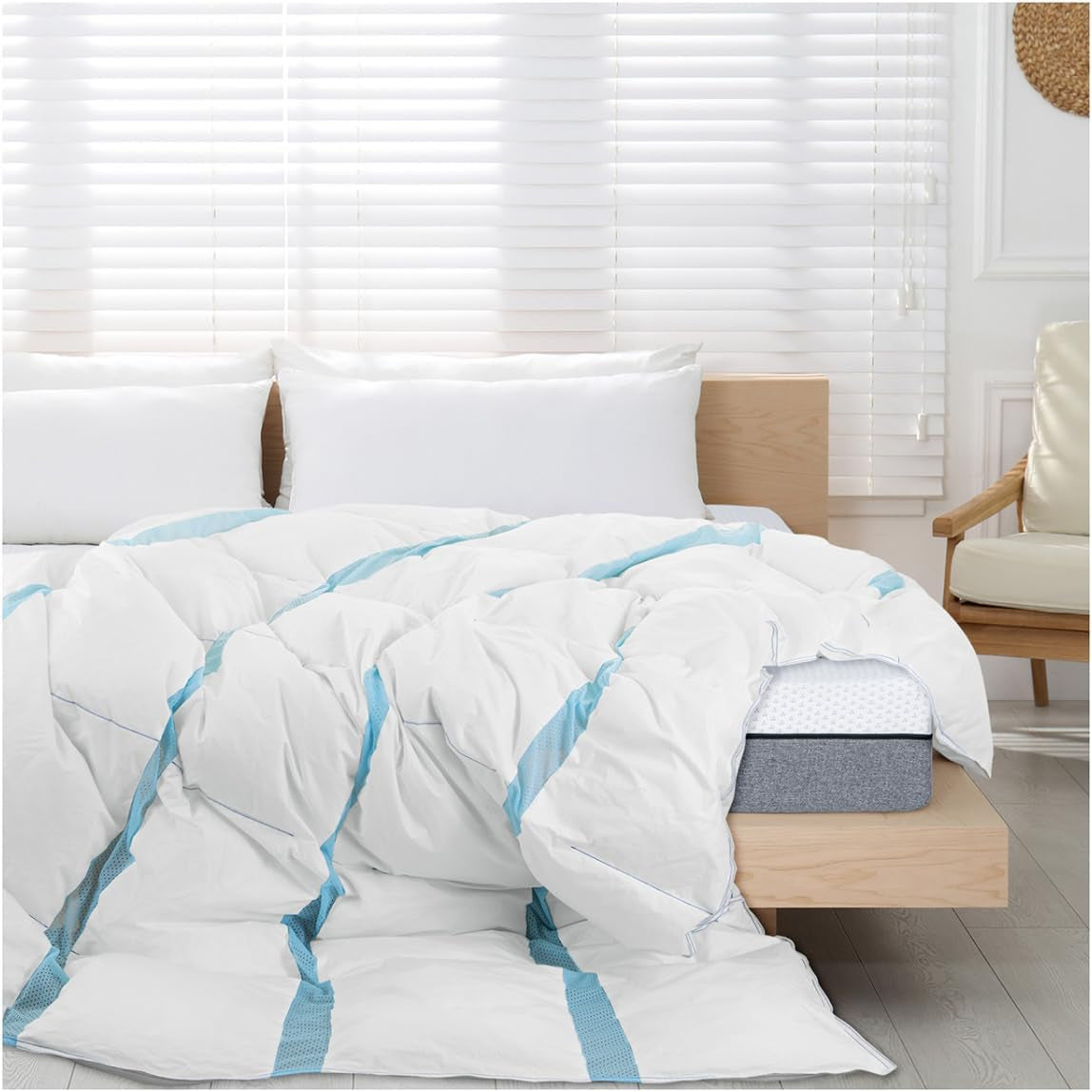 Genius Eazzzy Edredón Climate Comfort 155 X 220 Cm, Fibre-tight, Edredón ligero para todas las estaciones, Edredón transpirable, Temperatura agradable para dormir, Edredón para todas las estaciones Edredones y edredones Naty Shop