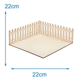 Baker Ross FN256 Mini casa de muñecas con jardín de madera - 1 paquete Kit de casa de muñecas para niños Kit de manualidades