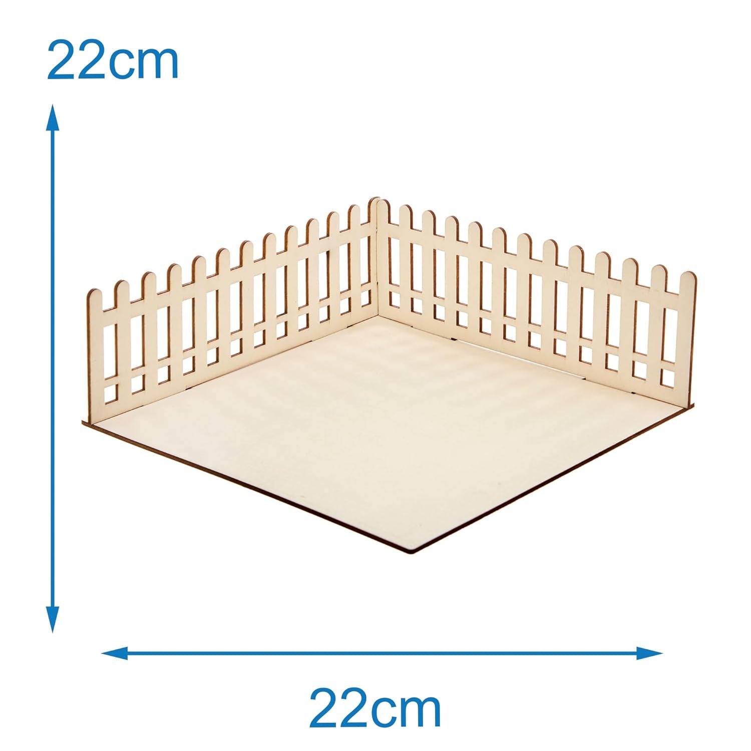 Baker Ross FN256 Mini casa de muñecas con jardín de madera - 1 paquete Kit de casa de muñecas para niños Kit de manualidades