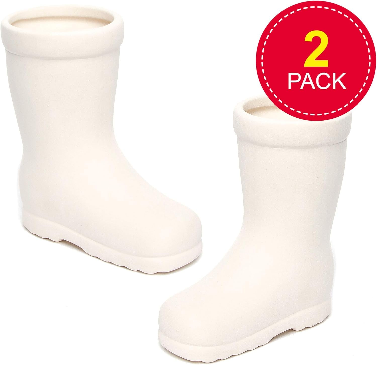 Macetas de cerámica para niños 'Wellies' de Baker Ross (paquete de 2)