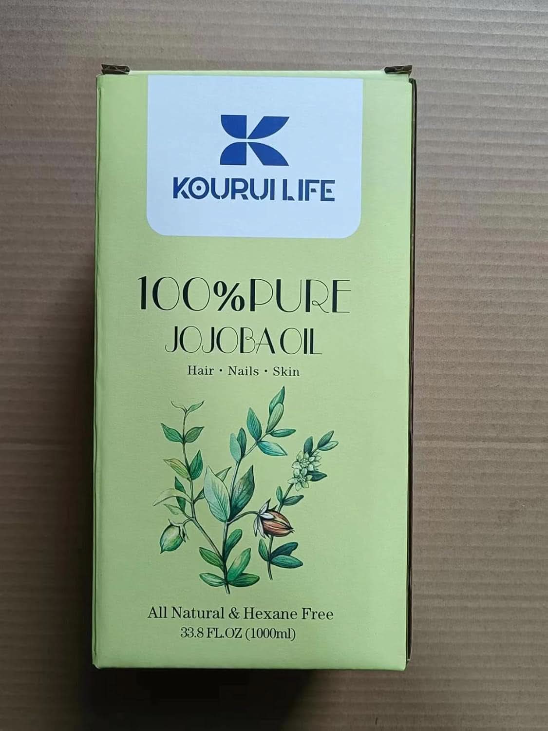 Aceite de jojoba ecológico 1 litro, 100% puro Cosmética y Belleza Naty Shop