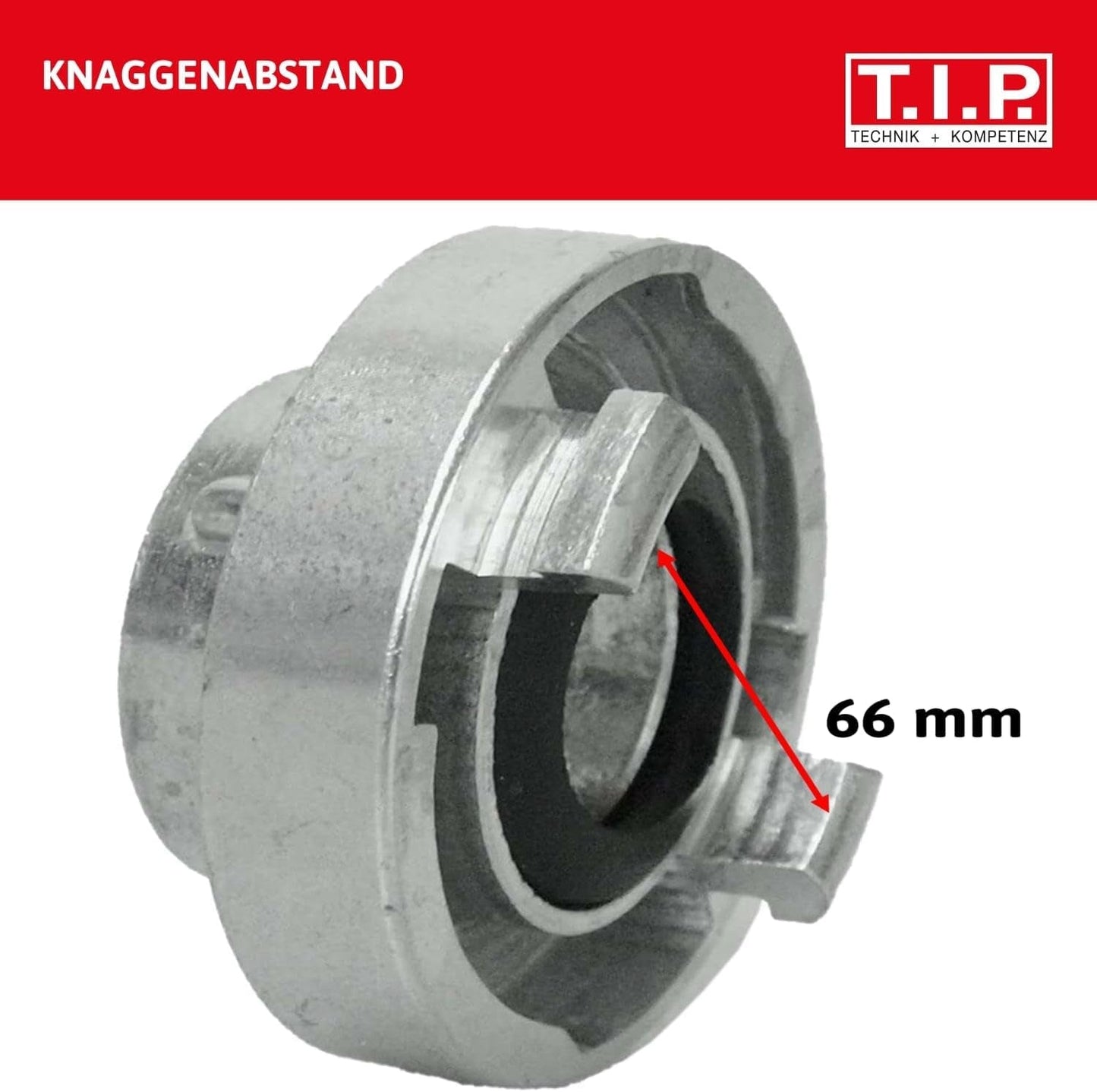 Storz Acoplamiento TIPO C 52, rosca interna de 2", para tuberías y accesorios con junta tórica de nitrilo para insertos de succión y presión, fabricado en aluminio, 31092