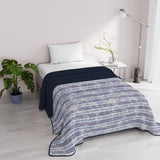 Fantasy Ropa de Cama Italiana Microfibra Verano 1,5 Camas Murrine Edredones y Edredones Naty Shop Jeans Rayas 1 Posto E Mezzo
