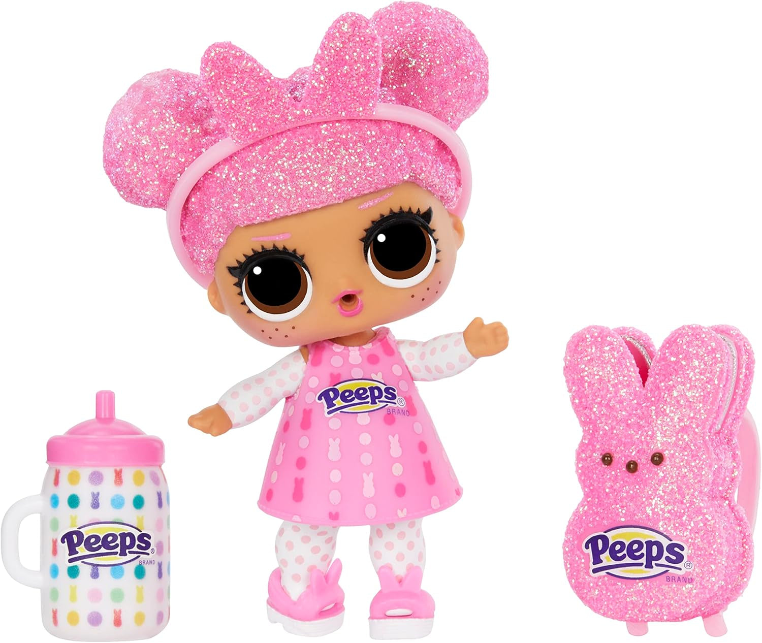 JAJAJA. ¡Sorpresa! Loves Mini Sweets Peeps - Cute Bunny - Limitierte Auflage mit Frühlingsthema - Sammlerpuppe mit 7 Überraschungen - Für Mädchen, Jungen und Sammler ab 4 Jahren