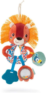 Lilliputiens - Anillas multiactividad Luis el Lobo - Sonajero para bebés con sonidos, texturas y colores - Fácil de coger - Estimula los sentidos y favorece la motricidad - A partir de 3 meses - 83505 Baby Toys Naty Shop Jack