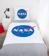 Juego de cama NASA, algodón/reforzado, gris/blanco Ropa de cama - infantil Naty Shop