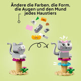 LEGO Classic Creative Animals, caja con ladrillos de colores, construye figuras de animales con ladrillos como perro, gato, conejo, hámster y pájaro, juguete de construcción para niños y niñas a partir de 5 años 11034 Juegos de construcción Besuche den LEGO-Store
