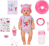 BABY Born Emma - muñeca bebé 43 cm - 10 funciones incluidos accesorios y colchón - Funciona completamente sin pilas - Apto para niños a partir de 3 años