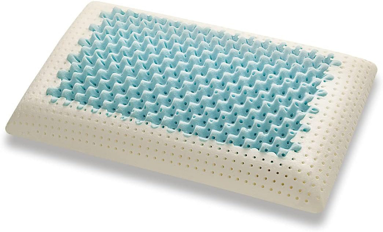 Marcapiuma - Par de almohadas viscoelásticas para el cuello - Miss & Mister - Parte ultra transpirable - Funda 100% algodón - Ortopédica - Almohada Visco Memory Foam - PRODUCTO MÉDICO - Made in Italy Naty Shop almohadas estándar