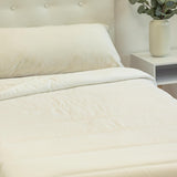 Edredón TRAMAS+ 200 Gr/M² para camas de fibras huecas siliconadas - 150X220 Cm - Certificado Oeko Tex - Blanco, suave, cálido, minimalista - Cama 90 Cm Edredones y edredones Naty Shop