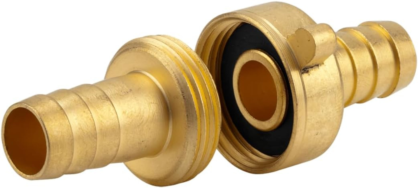 Conector de manguera de latón Gardena, 3 piezas: conector de extensión de manguera, rosca de 26,5 mm (G 3/4"), para mangueras de 13 mm (1/2") (7151-20)