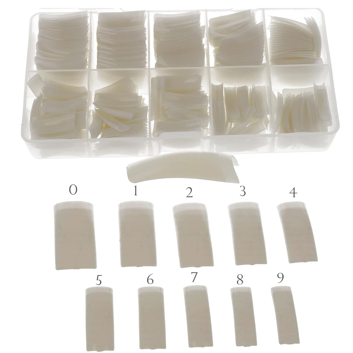 Sun Garden Nails Tipbox 500 puntas incl. 3 Consejos Consejos De Pegamento Consejos De Uñas Pegamento - Modelado De Uñas