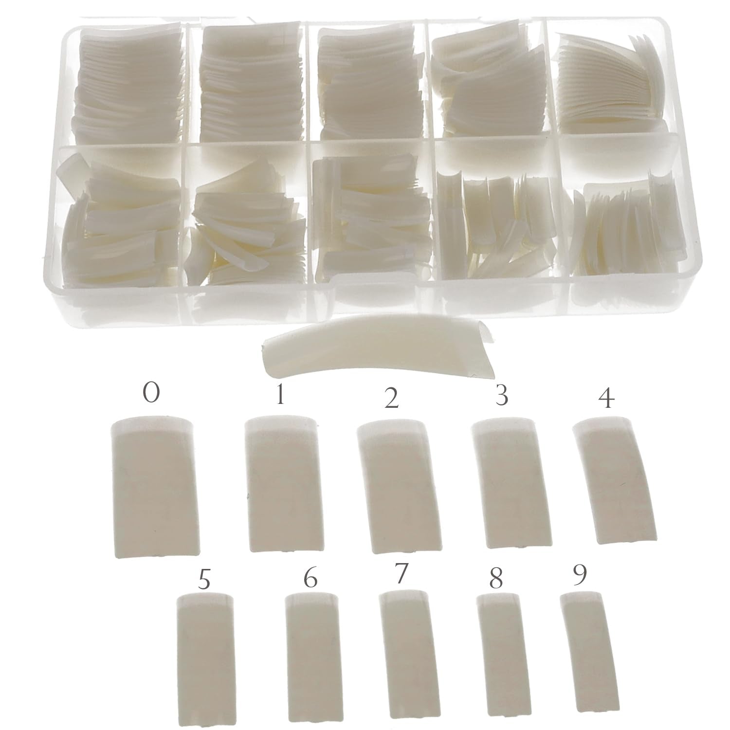 Sun Garden Nails Tipbox 500 puntas incl. 3 Consejos Consejos De Pegamento Consejos De Uñas Pegamento - Modelado De Uñas