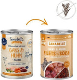 Sanabelle Gourmet Comida Húmeda en Olla con Ganso y Pollo | 6 x 380 g | 2,28 kilos