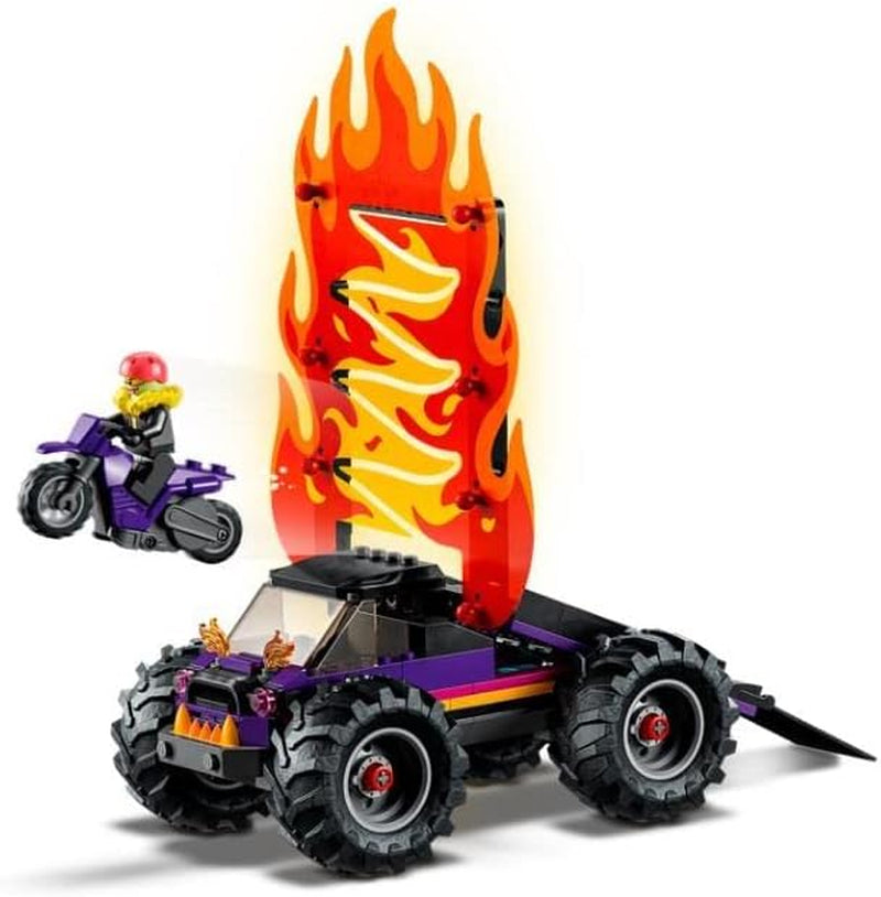 LEGO 60339 City Stuntz Show de Stuntz, Set de Doble Bucle, Incl. rampa, camión monstruo, motocicleta 2X y 7 minifiguras, juguete para niños mayores de 7 años Juegos de construcción Besuche den LEGO-Store