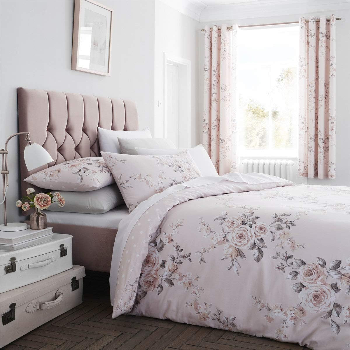 Catherine Lansfield Colcha Canterbury, Cuidado Fácil, Blush, Colcha - 220X230Cm Camas y Mantas Catherine Lansfield