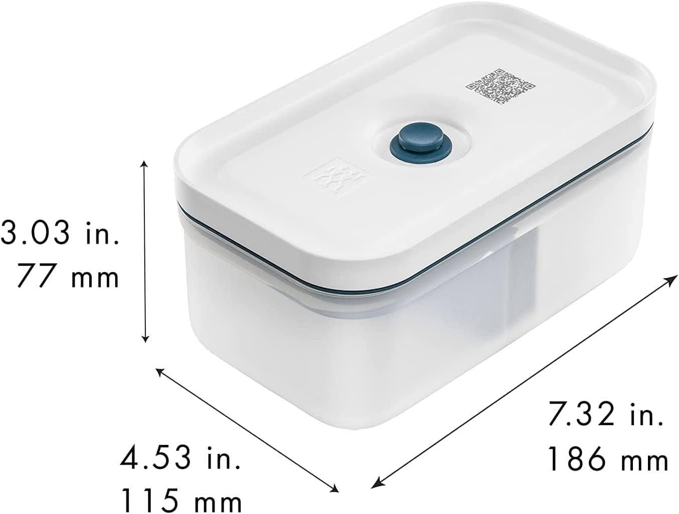 Zwilling Set de fiambrera al vacío / nevera para guardar Fresh & Save, 3 piezas, plástico, semitransparente, La Mer Cajas de almacenamiento de alimentos Naty Shop