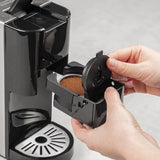Princess Cafetera Espresso Multicápsulas 5 en 1 - Compatible con Nespresso, Dolce Gusto, Lavazza a Modo Mio y ESE Pads, 0,8L de Capacidad, 1450W, Plata, Negro