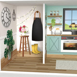 Olivia'S Little World Dreamland Farmhouse Casa de Muñecas Interactiva de Madera para Niños 3 Pisos con 13 Accesorios para Muebles para Muñecas Blanco TD-13632A Casas de Muñecas Naty Shop