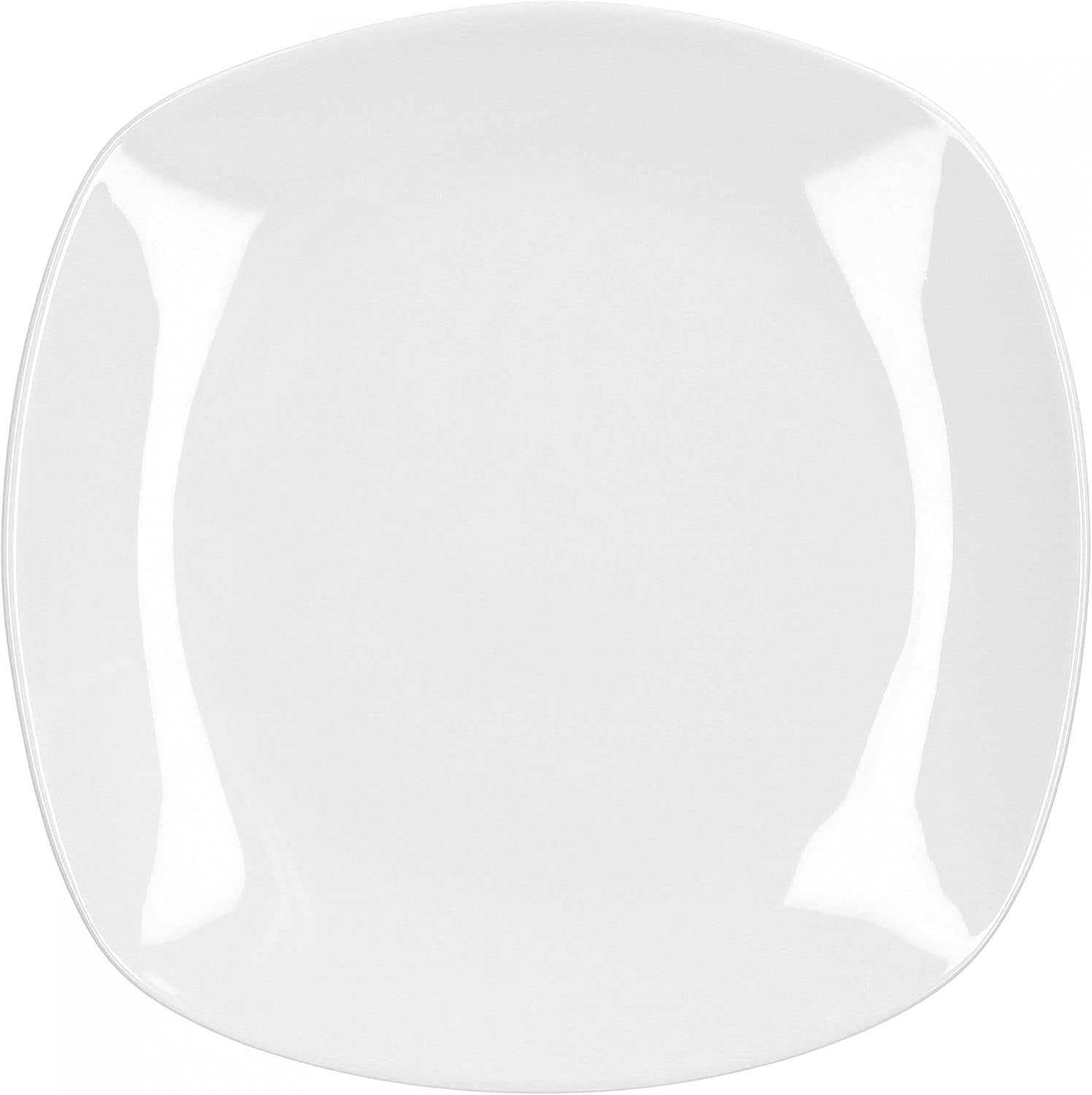 Van Well Lilli Servicio de café para 12 personas, vajilla cuadrada de porcelana blanca de 36 piezas con bordes curvos para una mesa de centro perfectamente dispuesta - Apto para lavavajillas
