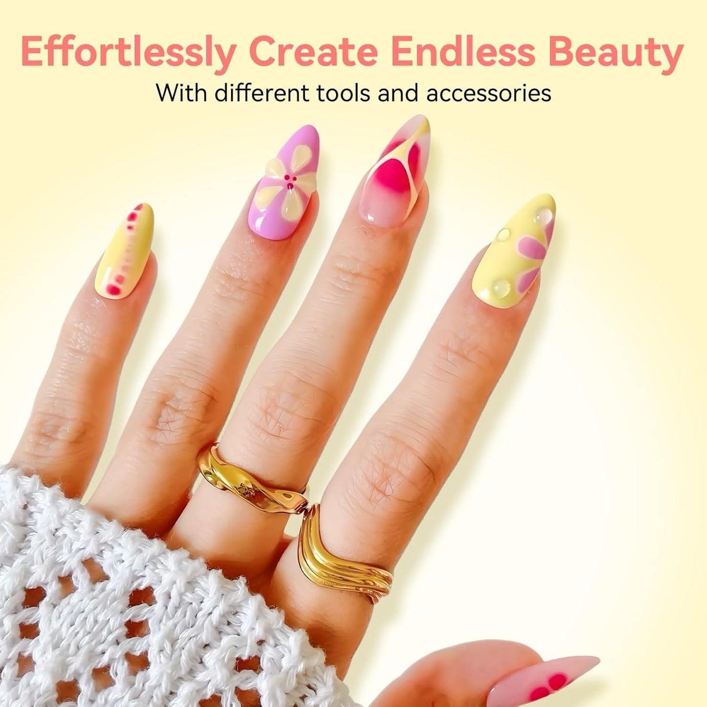 Makartt Esmalte de uñas en gel floreciente - Extensor de esmalte de uñas en gel floreciente de 15 ml con color mármol, pintura en gel, diseños de uñas de manicura DIY, flores, animales, acuarela, kit de manicura mágica