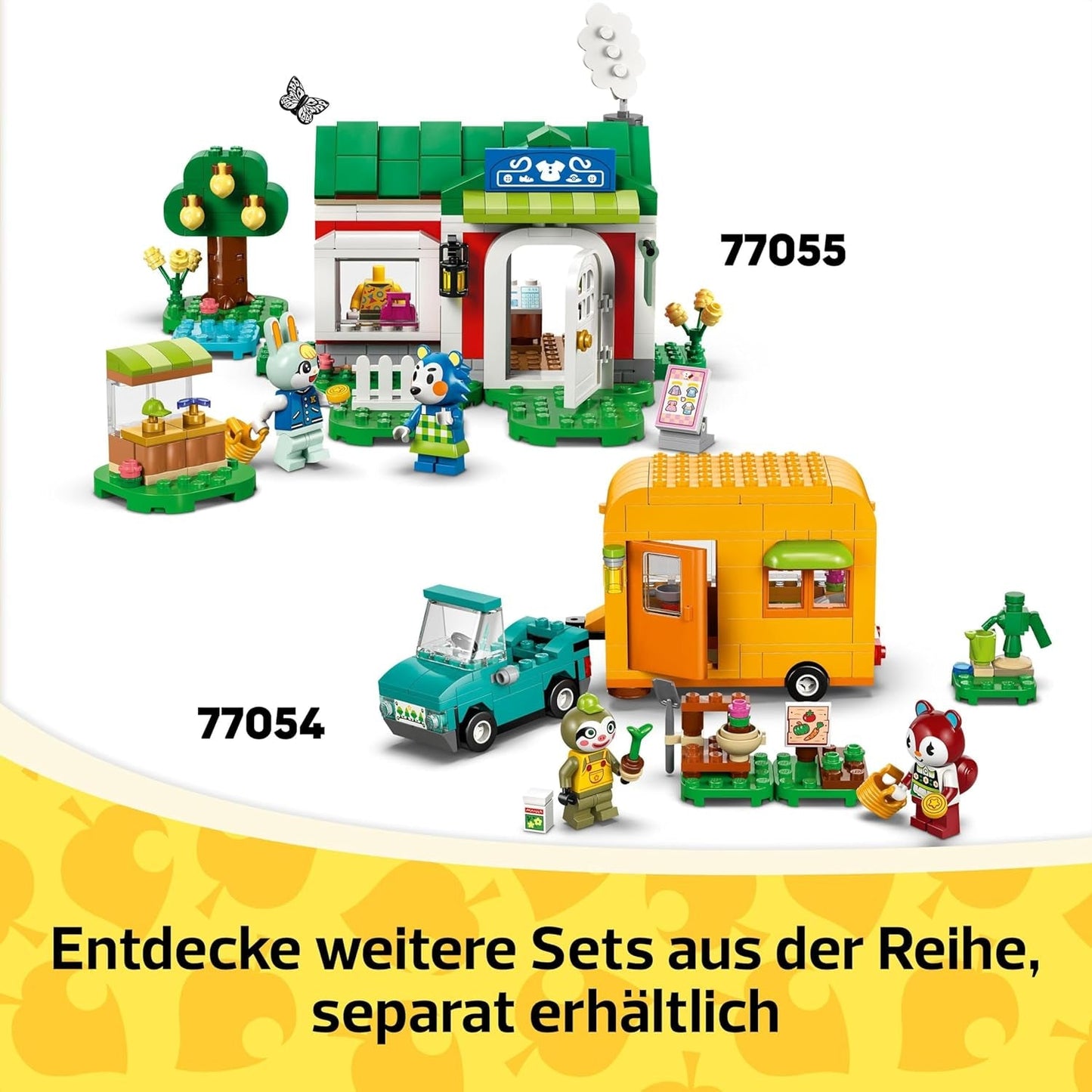 LEGO Animal Crossing Stargazing with Euphemia, Set de construcción para niños, Set de videojuego de rol imaginativo, Juguete para niñas y niños de 6 años, Figura de juguete animal 77053 Juegos de construcción Besuche den LEGO-Store