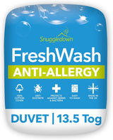 Edredón antialérgico Snuggledown Freshwash, 13,5 Tog Winter Warm, algodón, blanco, cama individual Edredones y colchas Naty Shop 10 X 225 X 220 cm 13,5 Tog