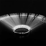 40 varillas para cápsulas de esmalte de uñas artificiales, práctico abanico, decoración de uñas (40, transparente)