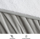 UGG 01465 Bliss Sherpa Throw Blanket Totalmente reversible para sofá o cama Lavable a máquina Cuidado fácil Suave felpa Mantas de lujo de gran tamaño 178 x 127 cm Seal Naty Shop Edredones y edredones