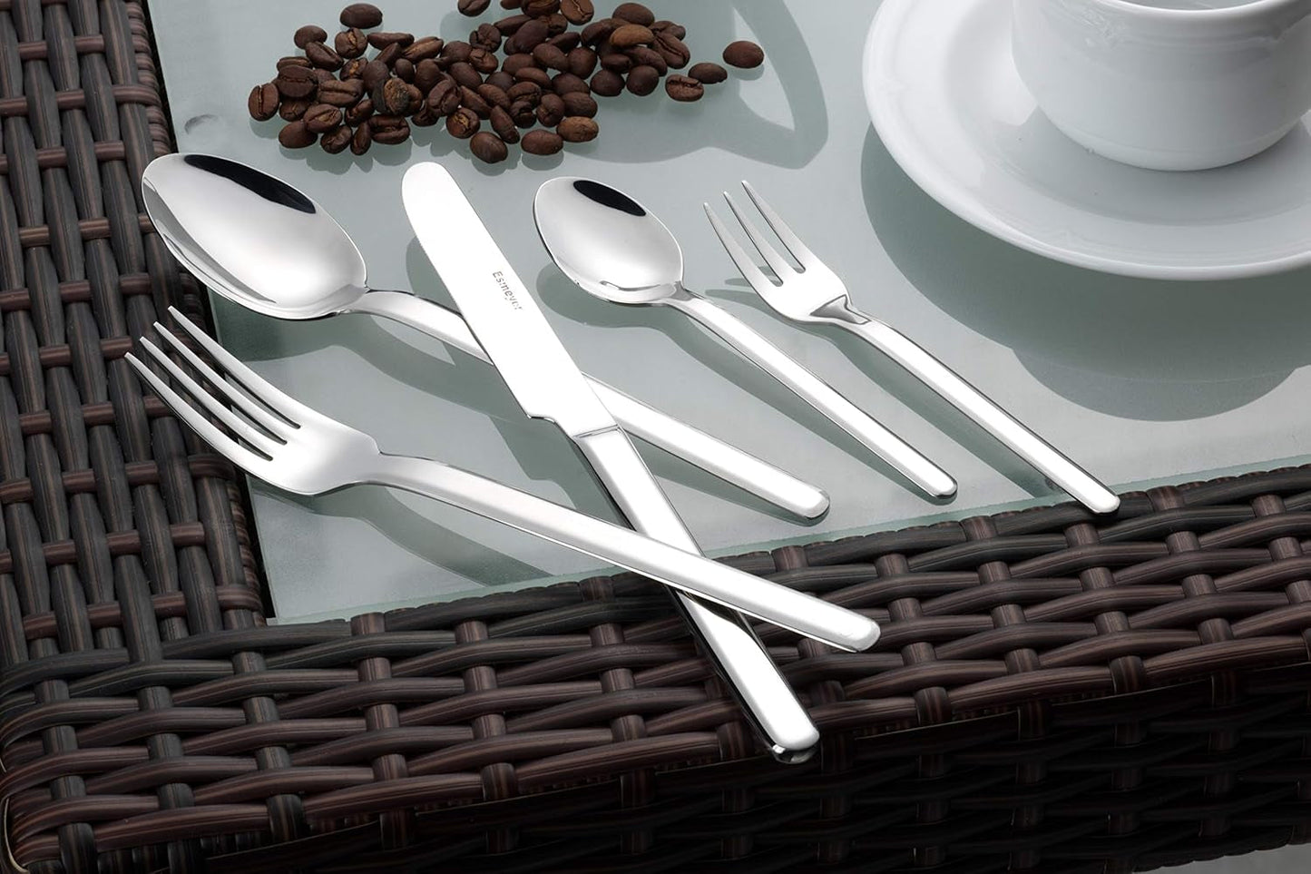 Juego de cubiertos Bettina pulido brillo 30 piezas Cocina Naty Shop