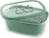 Sierra para conservar sabor a fruta, plástico, verde, 4 LT - rectangular Cajas para conservar alimentos Naty Shop