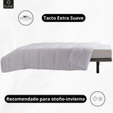 Tural - Edredón 150 X 220 cm con tratamiento Aloe Vera, relleno de fibra 300 G/M², suave, transpirable, certificado Oeko-Tex (blanco, cama 90 cm) Edredones y edredones Naty Shop