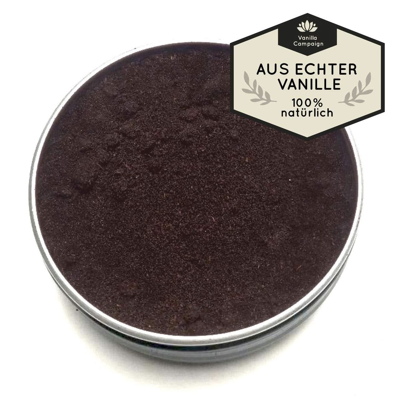 Vainilla en polvo premium de auténticas vainas de vainilla, natural, sin azúcar, sin aditivos, de comercio justo, vegana (40 g sin caja) de Vanilla Campaign® Aromas Naty Shop 40 gramos