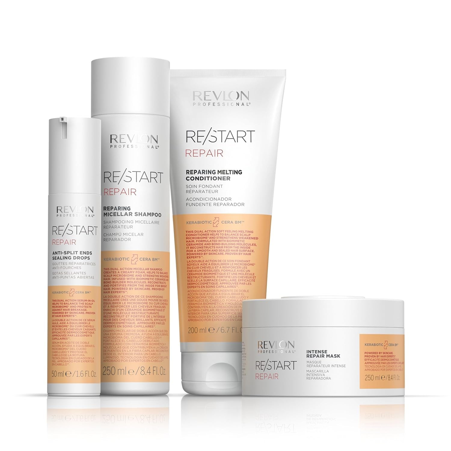 RE/START Repair Intense Repair Mask, 250 ml, mascarilla intensiva para cabello dañado, mascarilla fortalece el cabello dañado desde el interior, tratamiento capilar regenerador Naty Shop Hair Mask