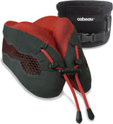 Cabeau Cool Almohada de viaje de larga distancia – Evolution Cool – Espuma viscoelástica con ventilación – Compacta con estuche de transporte (rojo)