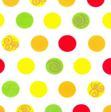 Papstar 11374 Pañuelos 1 caja de 10 X 20 piezas, 3 capas, 1/4 de pliegue, 33 X 33 cm "Bolas"