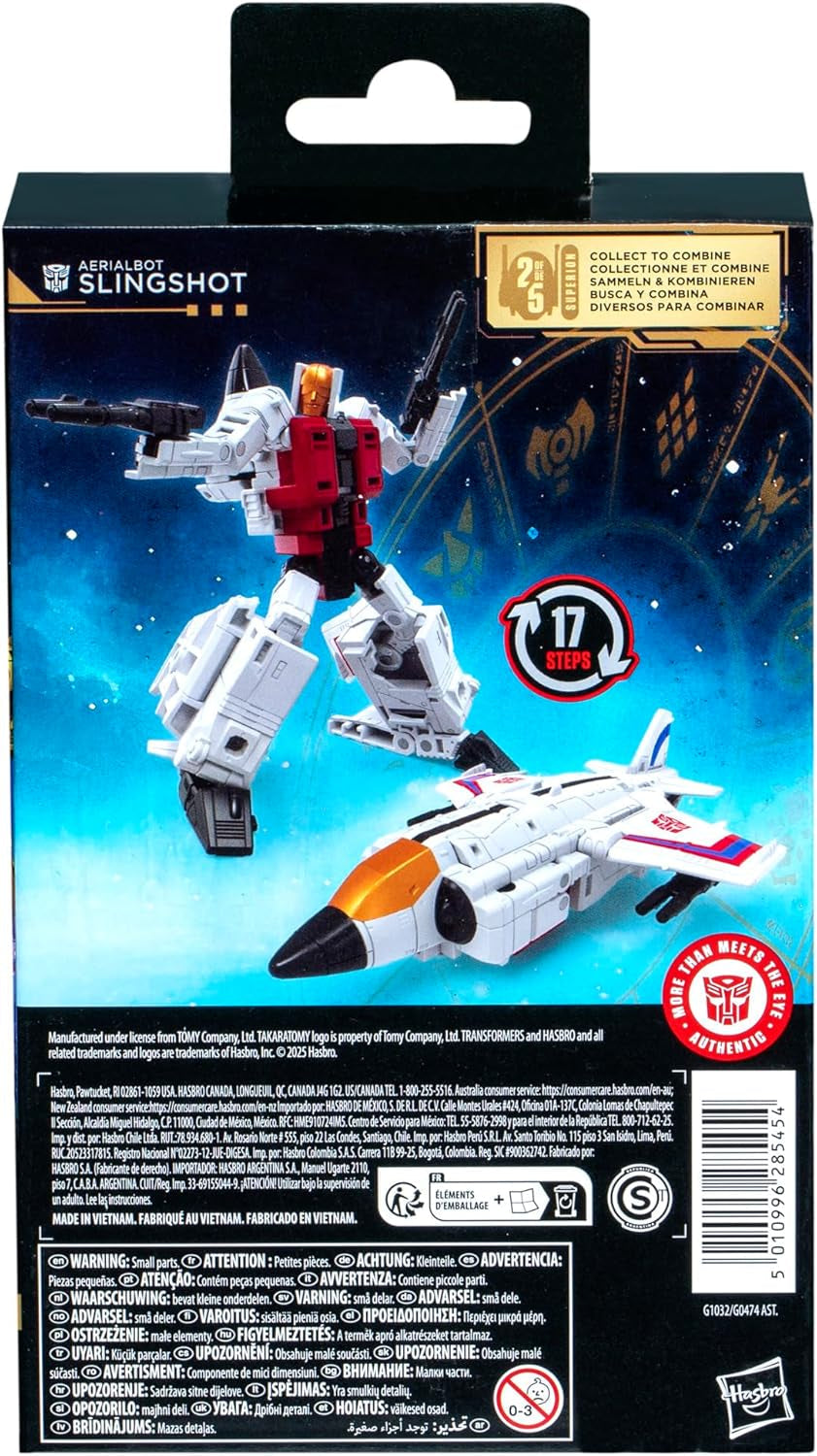 Figura de acción Transformers Age of the Primes Deluxe-Class Aerialbot Slingshot Figuras de acción Naty Shop