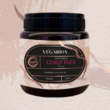 VEGAIROA - Curly Plex Mask - Mascarilla para rizos definidos y sin encrespamiento - Cuidado de hidratación profunda - Para cabello rizado u ondulado - Producto de peluquería vegano profesional - 300ml Naty Shop Hair Mask
