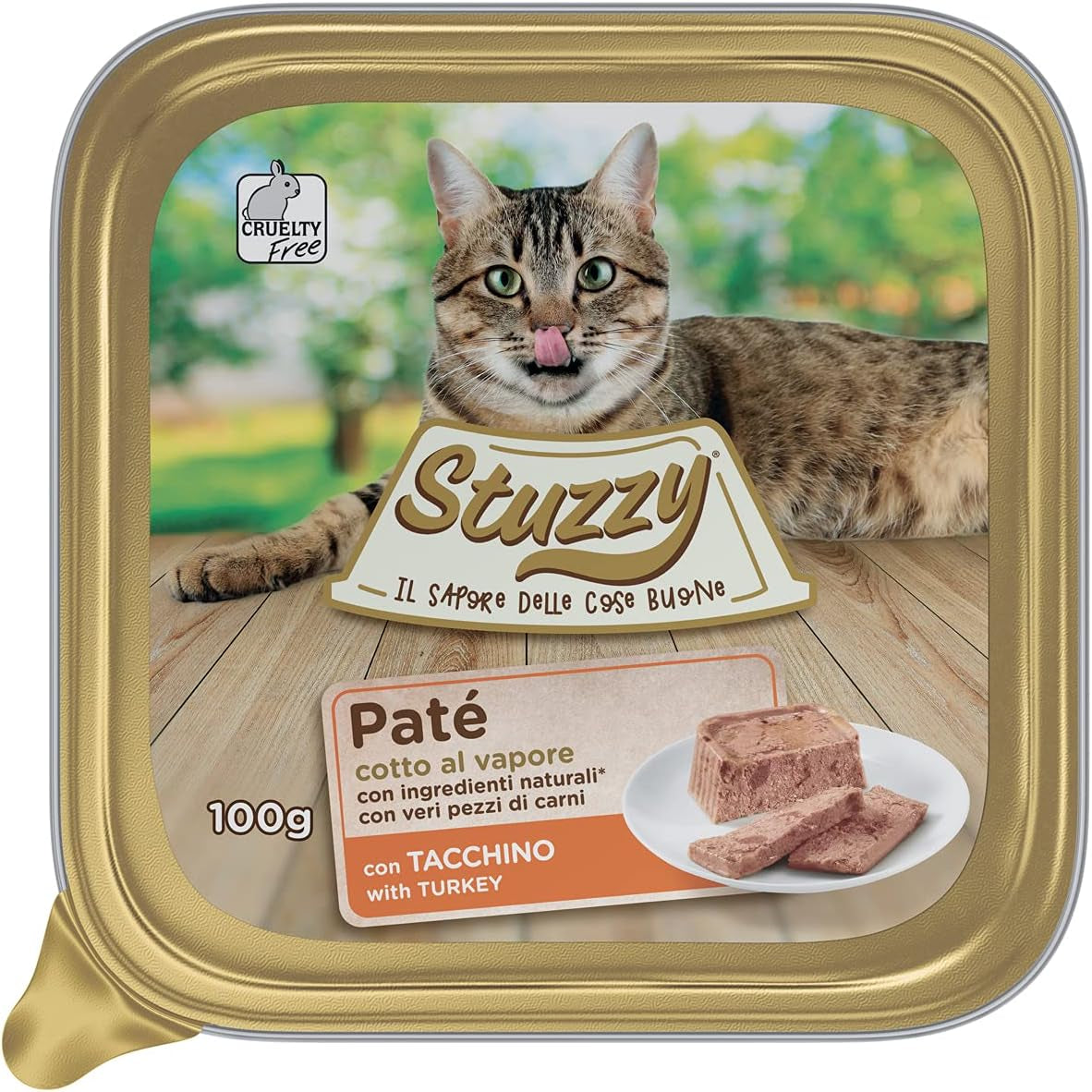 Mister Nassfutter für ausgewachsene Katzen, Turquía, Line Pastete und Fleisch in Stücken, total 3,2 kg (32 vasos x 100 g)