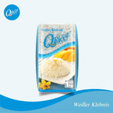ARROZ Q | Weißer Klebreis Langkorn en Tailandia | Aromatisch mit klebriger Textur | Ideal para Currys, Sushi, Mochi o Arroz con Leche 1 x 1 kg