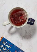 Mezcla de frutas Meßmer | 25 bolsitas de té | Vegano | Sin gluten | Sin lactosa (paquete de 2)