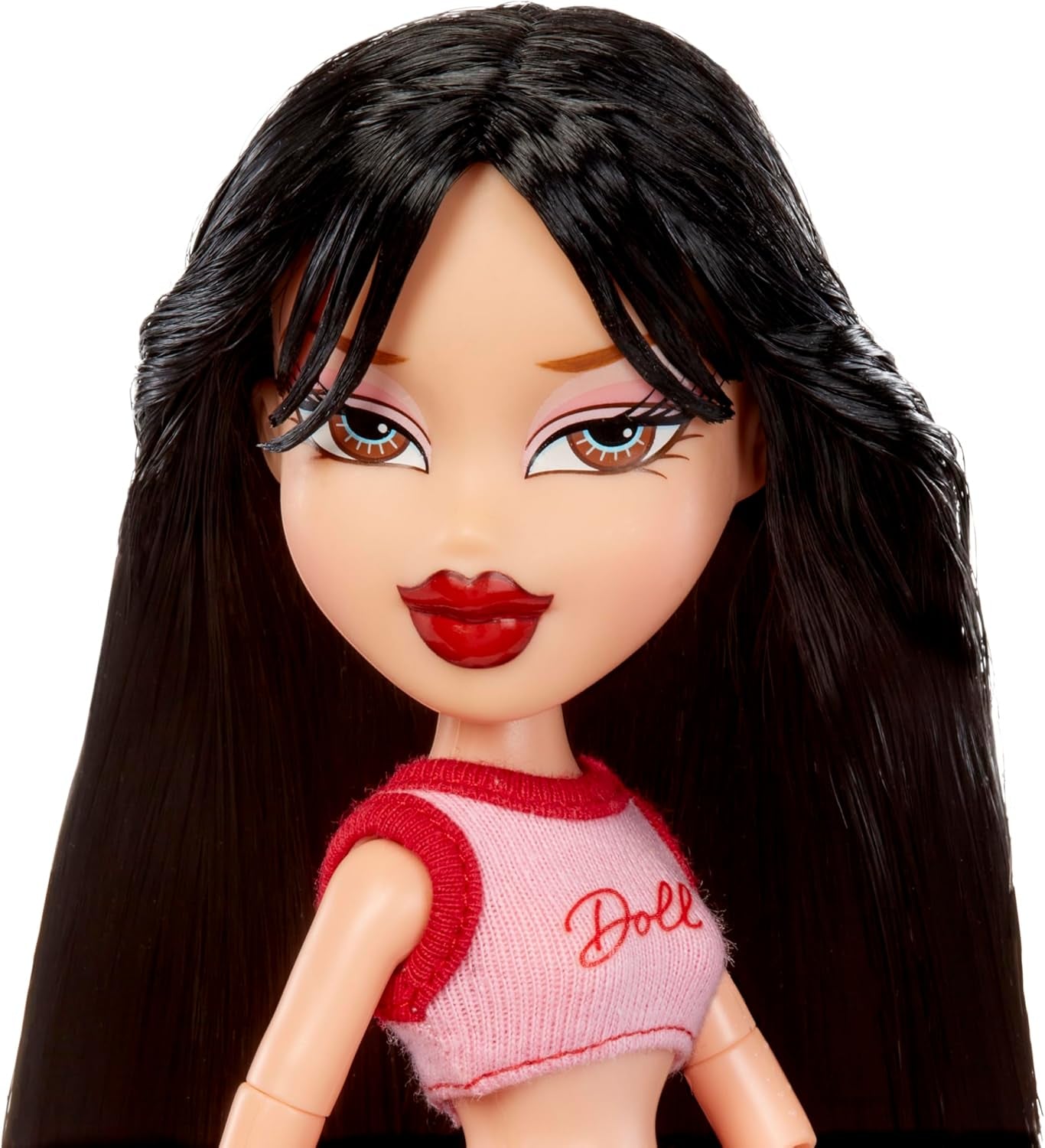 ¡Las Bratz van a salir! - Jade - 1 muñeca coleccionable con accesorios, ropa, bolso, gafas de sol y cepillo - Juguete para niños - A partir de 6 años, Rojo